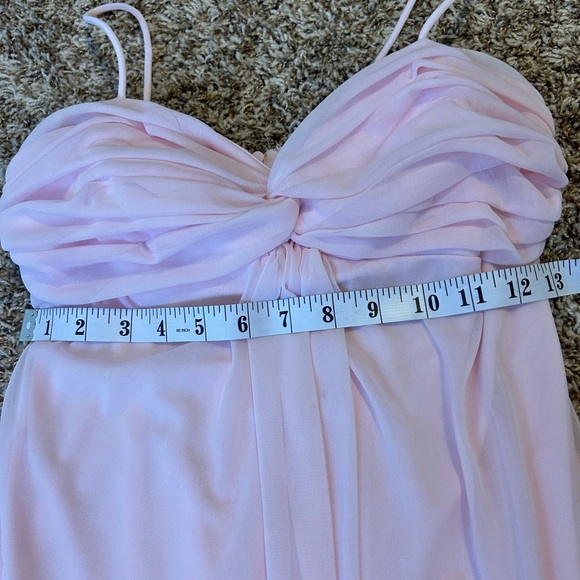 Stunning! Onyx Soft Pink Maxi spaghetti straps Dress, prom dress, size 2p - Picture 5 of 5